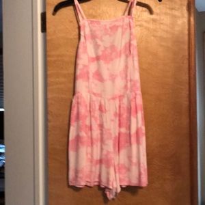 Pink tye-dye romper